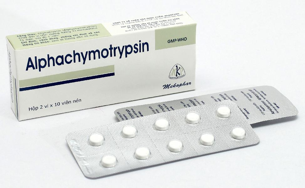 Alphachymotrypsin có tác dụng giảm viêm, phù nề hiệu quả