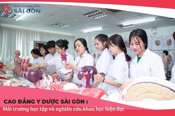 Hệ thống cơ sở vật chất, phòng thí nghiệm, thực hành đạt chuẩn tại trường Cao đẳng Y Dược Sài Gòn