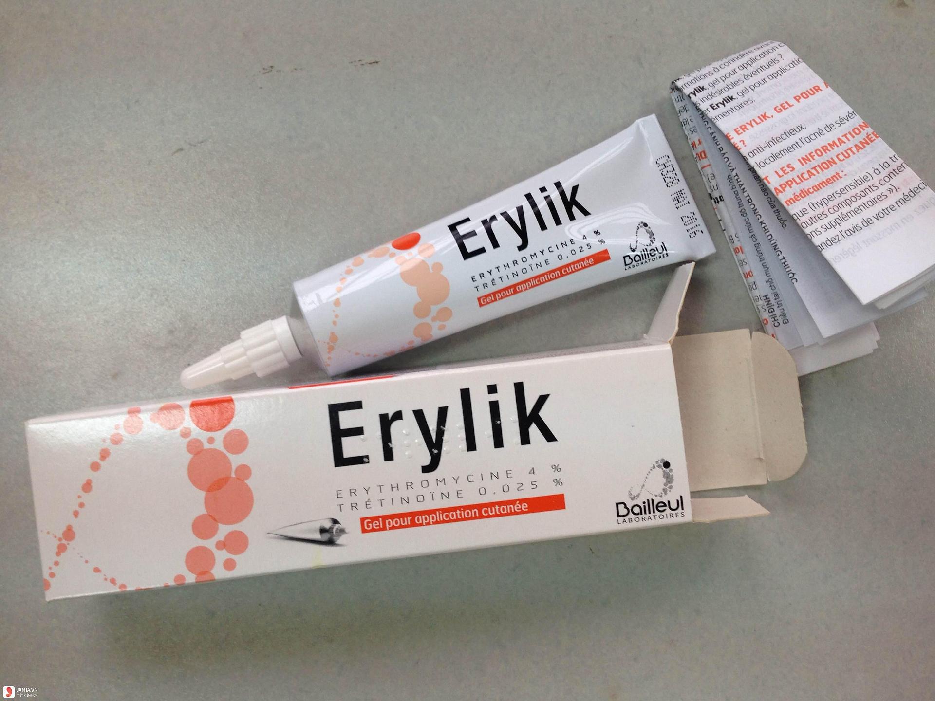 Erylik Gel được sử dụng để điều trị, kiểm soát, phòng ngừa và cải thiện các tình trạng mụn 