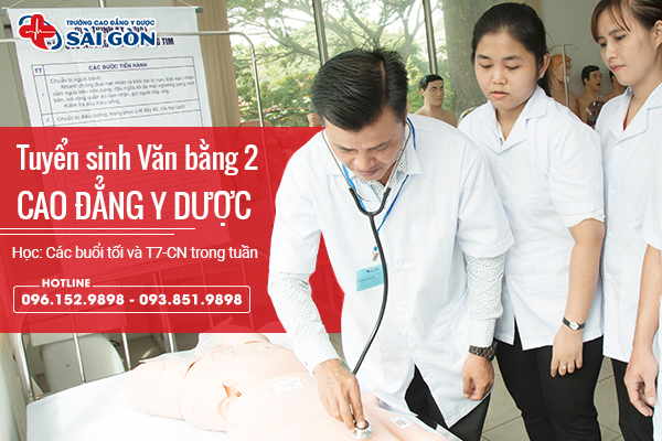 văn bằng 2 cao đẳng y dược sài gòn