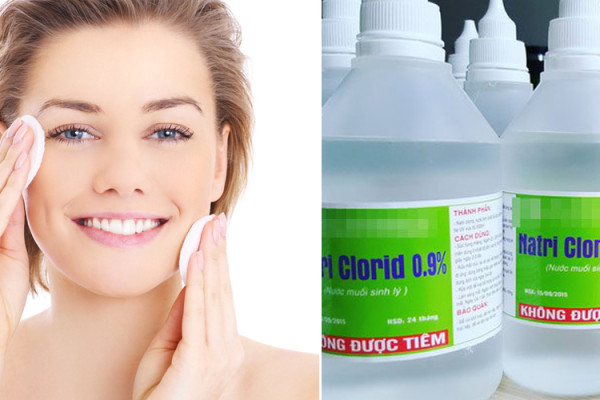 Hướng dẫn sử dụng nước muối sinh lý rửa mặt đúng cách