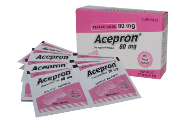Liều dùng hiệu quả của thuốc Acepron trong điều trị bệnh