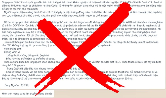 Bộ Y tế bác tin đồn Covid-19 là vi khuẩn bị nhiễm phóng xạ