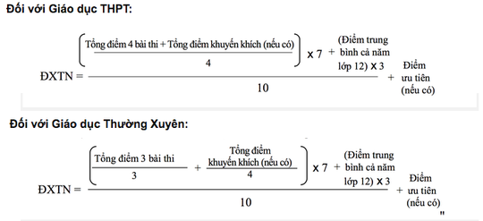 Điểm thi THPT quốc gia được giữ đến hai chữ số thập ph&acirc;n