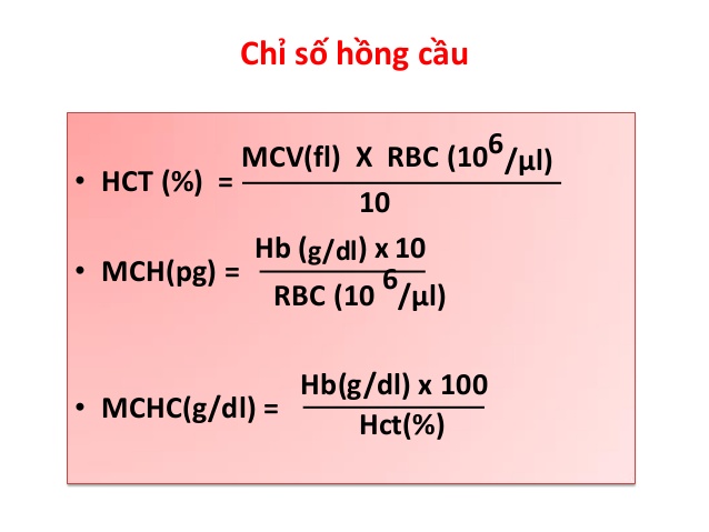 Chỉ số Hct được d&ugrave;ng phổ biến trong c&aacute;c x&eacute;t nghiệm m&aacute;u