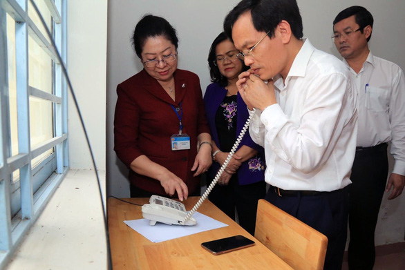 Đảm bảo giãn cách trong kỳ thi tốt nghiệp THPT