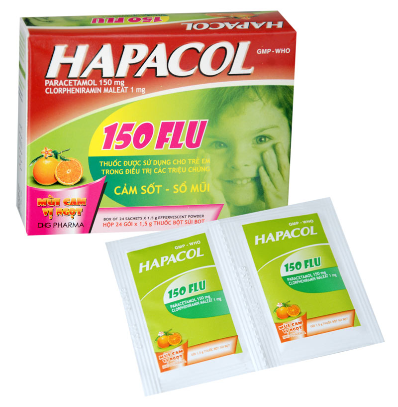 Giảm đau hạ sốt bằng Hapacol 150 cách dùng như thế nào?