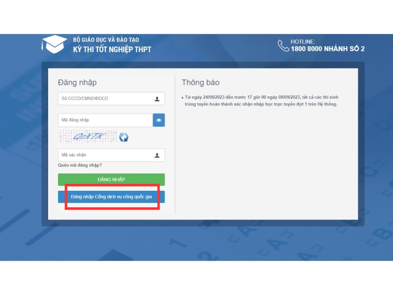 hướng dẫn đăng k&yacute; thi tốt nghiệp thpt 2024