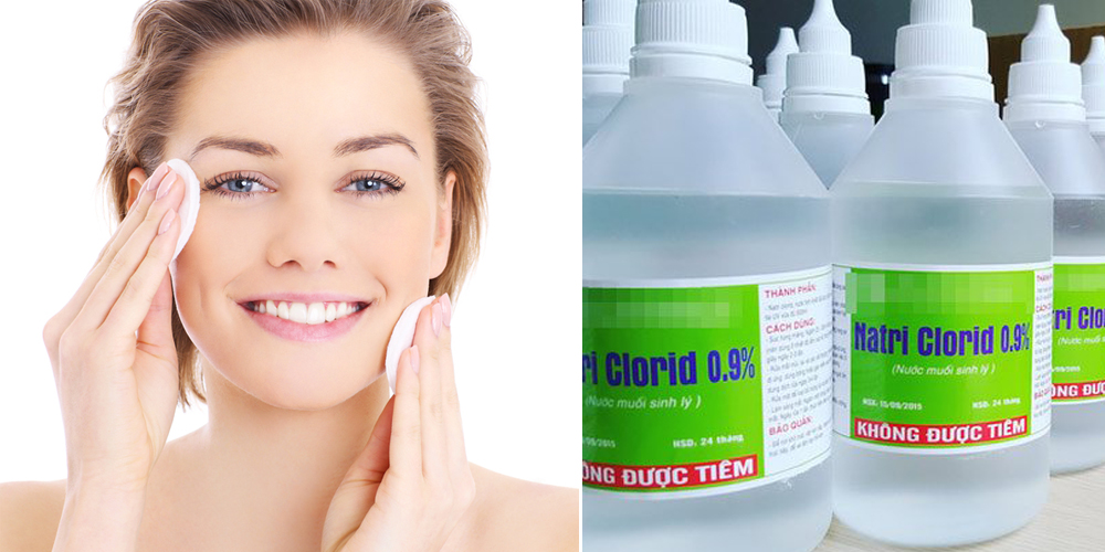 Hướng dẫn sử dụng nước muối sinh lý rửa mặt đúng cách