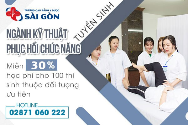 miễn giảm 30% học ph&iacute; ng&agrave;nh Kỹ thuật phục hồi chức năng
