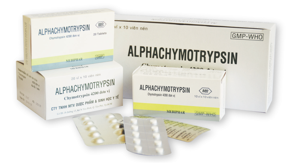 Những thông tin cơ bản về thuốc AlphaChymotrypsin 4200 IU