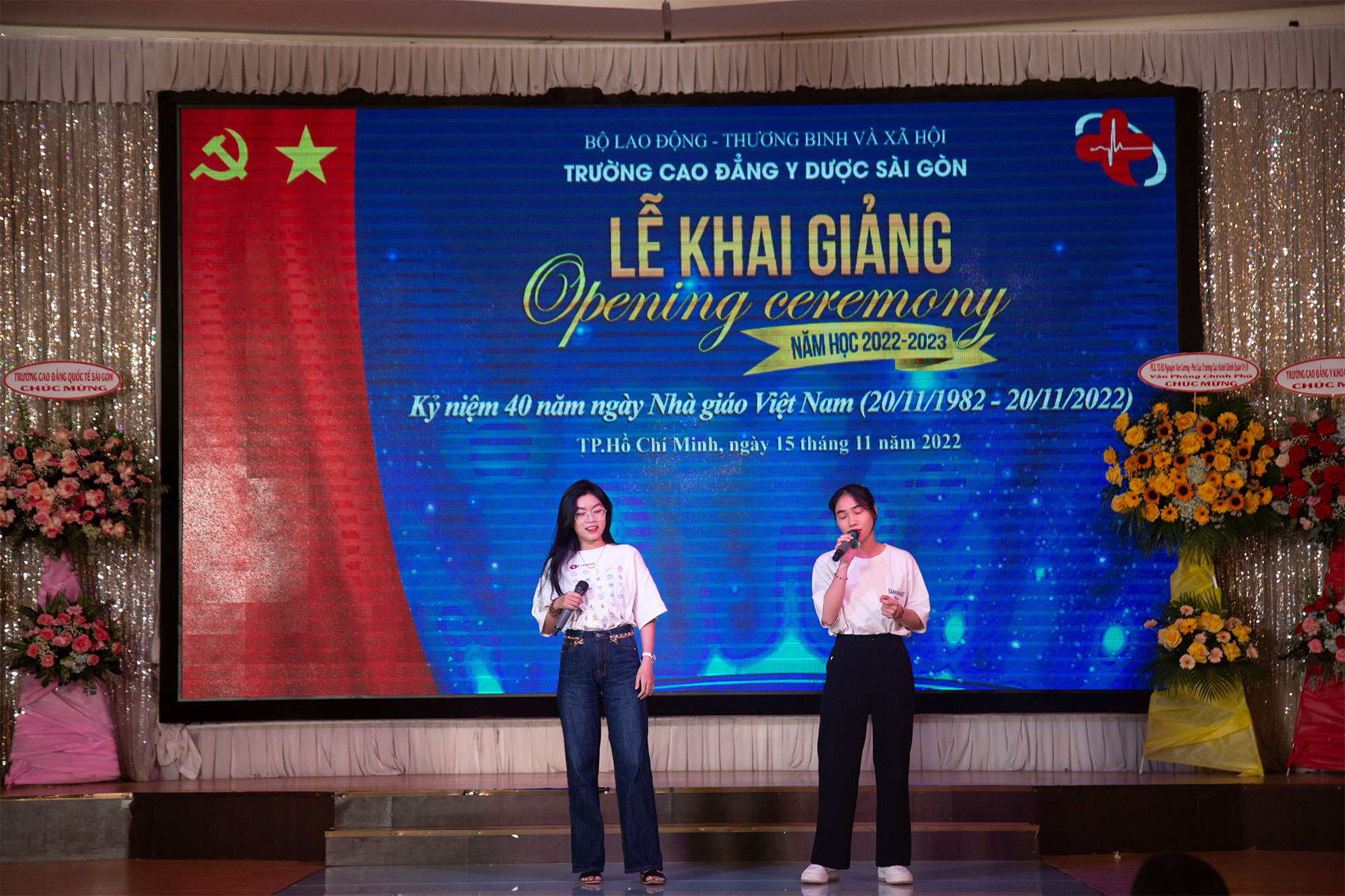 khai giảng trường cao đẳng y dược sài gòn