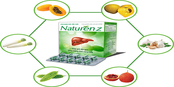 Thuốc Naturenz được sử dụng trong hỗ trợ chức năng gan