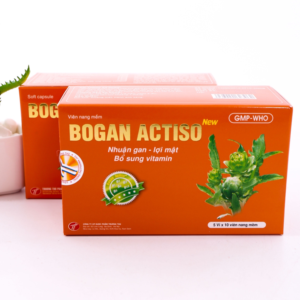 Actiso l&agrave; một trong ba th&agrave;nh phần của thuốc bổ gan Boganic