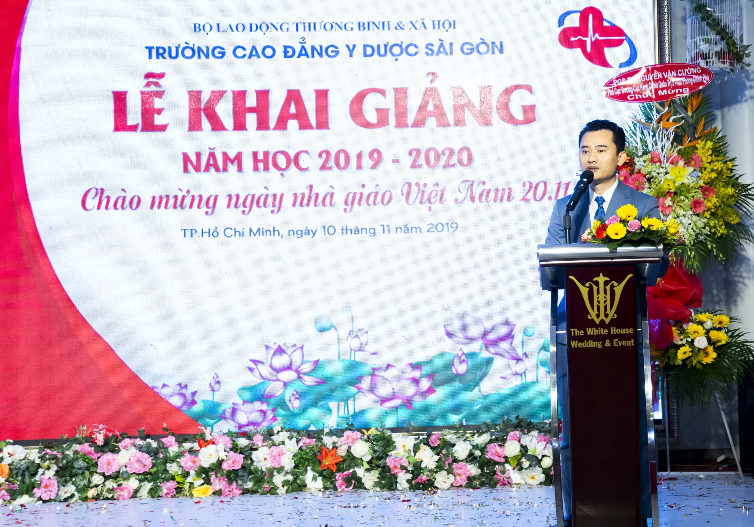 &Ocirc;ng B&ugrave;i Văn Tự  - Chủ tịch Hội đồng Quản trị ph&aacute;t biểu trong buổi lễ