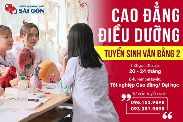 Tuyển sinh Văn bằng 2 Cao đẳng Điều dưỡng tại TPHCM